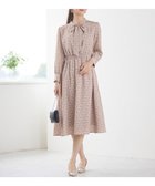 【エニィ スィス/any SiS】の【洗える】2WAYボウプリント ワンピース ベージュ系|ID: prp329100004123482 ipo3291000000034495823