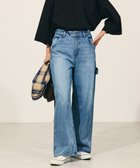 【アメリカンホリック/AMERICAN HOLIC】のペインターワイドデニム 人気、トレンドファッション・服の通販 founy(ファニー) ファッション Fashion レディースファッション WOMEN パンツ Pants A/W・秋冬 Aw・Autumn/Winter・Fw・Fall-Winter スウェット Sweat デニム Denim トレンド Trend ベーシック Basic ルーズ Loose ワーク Work thumbnail Light Indigo|ID: prp329100004123500 ipo3291000000028143546