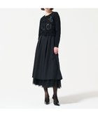 【グレース コンチネンタル/GRACE CONTINENTAL】のサテンコードニットカーディガン 人気、トレンドファッション・服の通販 founy(ファニー) ファッション Fashion レディースファッション WOMEN トップス・カットソー Tops/Tshirt ニット Knit Tops カーディガン Cardigans A/W・秋冬 Aw・Autumn/Winter・Fw・Fall-Winter S/S・春夏 Ss・Spring/Summer エレガント 上品 Elegant カーディガン Cardigan サテン Satin バランス Balance フラワー Flower フレア Flare モチーフ Motif ワイド Wide 夏 Summer thumbnail ブラック|ID: prp329100004123512 ipo3291000000028143695