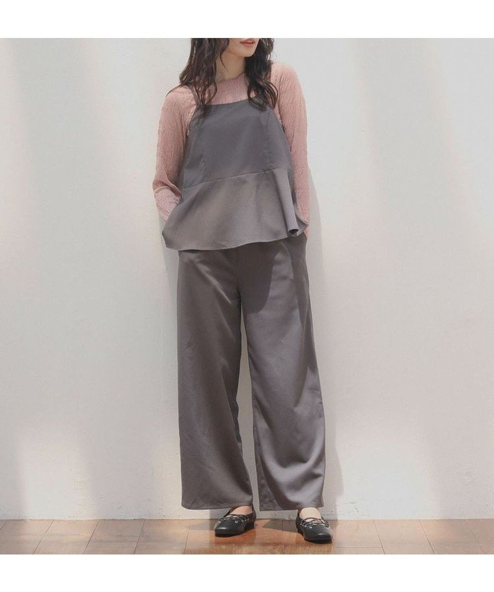 【グリーンパークス/Green Parks】の・ELENCARE DUE ペプラムサロペット 人気、トレンドファッション・服の通販 founy(ファニー) 　ファッション　Fashion　レディースファッション　WOMEN　ワンピース　Dress　オールインワン ワンピース　All In One Dress　サロペット　Salopette　A/W・秋冬　Aw・Autumn/Winter・Fw・Fall-Winter　サロペット　Overalls　シャーリング　Shirring　ビスチェ　Bustier　フェミニン　Feminine　フロント　Front　ペプラム　Peplum　ポケット　Pocket　冬　Winter　夏　Summer　 other-1|ID: prp329100004124877 ipo3291000000028163259