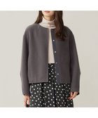 【自由区/JIYU-KU】のライトリバーノーカラー ジャケット 人気、トレンドファッション・服の通販 founy(ファニー) ファッション Fashion レディースファッション WOMEN アウター Coat Outerwear ジャケット Jackets ノーカラージャケット No Collar Leather Jackets A/W・秋冬 Aw・Autumn/Winter・Fw・Fall-Winter インナー Inner ショート Short シンプル Simple ジャケット Jacket バランス Balance フォルム Form モダン Modern 軽量 Lightweight thumbnail スレート|ID: prp329100004124888 ipo3291000000028163327