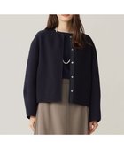 【自由区/JIYU-KU】のライトリバーノーカラー ジャケット 人気、トレンドファッション・服の通販 founy(ファニー) ファッション Fashion レディースファッション WOMEN アウター Coat Outerwear ジャケット Jackets ノーカラージャケット No Collar Leather Jackets A/W・秋冬 Aw・Autumn/Winter・Fw・Fall-Winter インナー Inner ショート Short シンプル Simple ジャケット Jacket バランス Balance フォルム Form モダン Modern 軽量 Lightweight thumbnail ネイビー|ID: prp329100004124888 ipo3291000000028163328