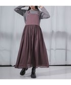 【グリーンパークス/Green Parks】の・ELENCARE DUE ハイブリットジャンスカ 人気、トレンドファッション・服の通販 founy(ファニー) ファッション Fashion レディースファッション WOMEN ワンピース Dress A/W・秋冬 Aw・Autumn/Winter・Fw・Fall-Winter おすすめ Recommend インナー Inner ギャザー Gather シアー Sheer フィット Fit フレア Flare ポケット Pocket ロング Long thumbnail Bordeaux|ID: prp329100004124893 ipo3291000000028163371