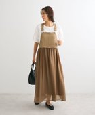 【グリーンパークス/Green Parks】の・ELENCARE DUE ハイブリットジャンスカ 人気、トレンドファッション・服の通販 founy(ファニー) ファッション Fashion レディースファッション WOMEN ワンピース Dress A/W・秋冬 Aw・Autumn/Winter・Fw・Fall-Winter おすすめ Recommend インナー Inner ギャザー Gather シアー Sheer フィット Fit フレア Flare ポケット Pocket ロング Long thumbnail Beige|ID: prp329100004124893 ipo3291000000028163372