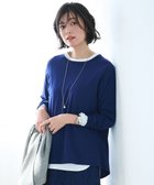 【自由区/JIYU-KU】の【WEB限定カラーあり・洗える】レーヨンストレッチ ニットT [新色]ブルー|ID:prp329100004124895