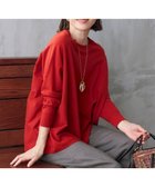 【自由区/JIYU-KU】の【WEB限定カラーあり・洗える】レーヨンストレッチ ニットT オレンジ|ID:prp329100004124895