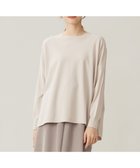 【自由区/JIYU-KU】の【WEB限定カラーあり・洗える】レーヨンストレッチ ニットT ベージュ|ID:prp329100004124895