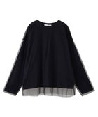 【グリーンパークス/Green Parks】の・ELENCARE DUE チュールレイヤードロンTEE Black|ID: prp329100004124926 ipo3291000000028163526