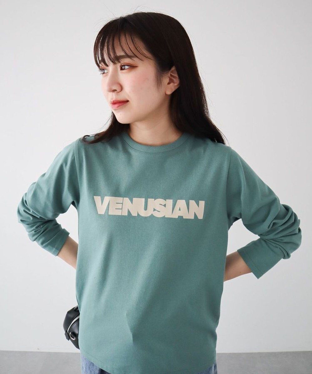 【グリーンパークス/Green Parks】の・ELENCARE DUE ロゴptロンTEE インテリア・キッズ・メンズ・レディースファッション・服の通販 founy(ファニー) 　ファッション　Fashion　レディースファッション　WOMEN　トップス・カットソー　Tops/Tshirt　シャツ/ブラウス　Shirts/Blouses　ロング / Tシャツ　T-Shirts　カットソー　Cut and Sewn　A/W・秋冬　Aw・Autumn/Winter・Fw・Fall-Winter　おすすめ　Recommend　カットソー　Cut And Sew　シンプル　Simple　フォルム　Form　プリント　Print　ポケット　Pocket　ロング　Long　Green|ID: prp329100004124928 ipo3291000000028462878