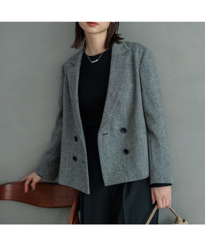 【組曲/KUMIKYOKU】のシックツイード ジャケット インテリア・キッズ・メンズ・レディースファッション・服の通販 founy(ファニー) https://founy.com/ ファッション Fashion レディースファッション WOMEN アウター Coat Outerwear ジャケット Jackets テーラードジャケット Tailored Jackets クラシカル Classical ジャケット Jacket ツイード Tweed フォルム Form A/W・秋冬 Aw・Autumn/Winter・Fw・Fall-Winter |ID: prp329100004124951 ipo3291000000031975236