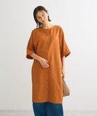 【グリーンパークス/Green Parks】の前後2way ミディ丈タックワンピース 人気、トレンドファッション・服の通販 founy(ファニー) ファッション Fashion レディースファッション WOMEN ワンピース Dress A/W・秋冬 Aw・Autumn/Winter・Fw・Fall-Winter ショルダー Shoulder ドロップ Drop フォルム Form フロント Front ポケット Pocket 秋 Autumn/Fall thumbnail Orange|ID: prp329100004124974 ipo3291000000028163864