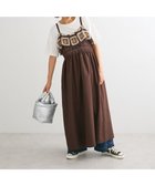 【グリーンパークス/Green Parks】の・SUGAR SPOON クロシェキリカエワンピース 人気、トレンドファッション・服の通販 founy(ファニー) ファッション Fashion レディースファッション WOMEN ワンピース Dress A/W・秋冬 Aw・Autumn/Winter・Fw・Fall-Winter おすすめ Recommend インナー Inner ギャザー Gather クロシェ Crochet デニム Denim ドッキング Docking パッチワーク Patchwork フェミニン Feminine ポケット Pocket ロング Long thumbnail Brown|ID: prp329100004124981 ipo3291000000028163892