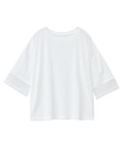 【グリーンパークス/Green Parks】の袖チュールドッキングシアー5分袖プルオーバー White|ID: prp329100004124982 ipo3291000000028163900