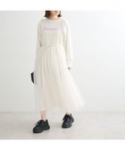 【グリーンパークス/Green Parks】の・ELENCARE DUE チュールドッキングワンピ 人気、トレンドファッション・服の通販 founy(ファニー) ファッション Fashion レディースファッション WOMEN ワンピース Dress A/W・秋冬 Aw・Autumn/Winter・Fw・Fall-Winter おすすめ Recommend カットソー Cut And Sew キャミソール Camisole ギャザー Gather チュール Tulle フェミニン Feminine ポケット Pocket ラップ Wrap リボン Ribbon thumbnail Ivory|ID: prp329100004125005 ipo3291000000028739926