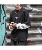 【ウィゴー/WEGO】の【ユニセックス着用ITEM/2点SET】アクセ付きグラフィックアンサンブルT(LS) ブラック|ID: prp329100004126683 ipo3291000000028182965