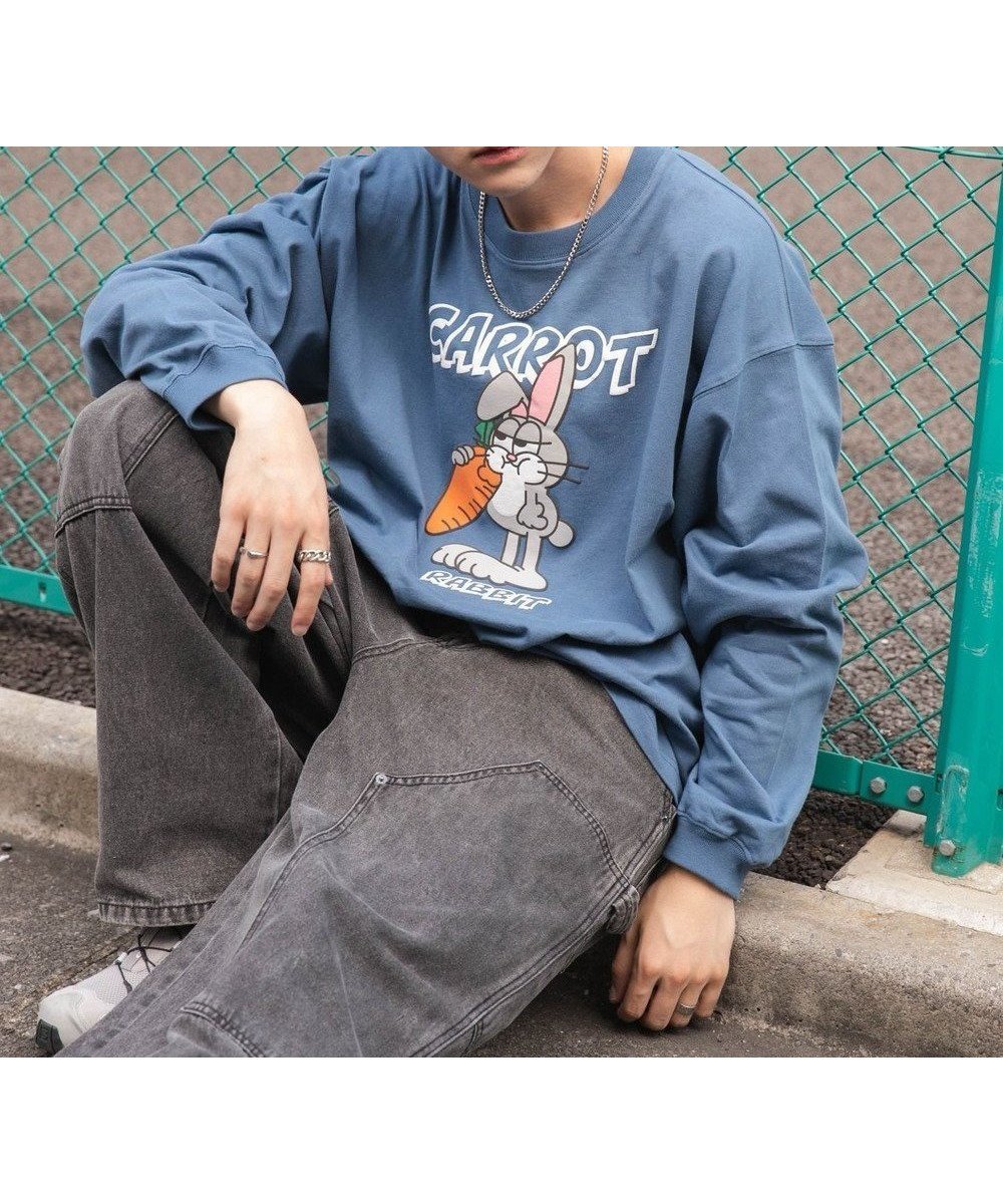 【ウィゴー/WEGO】の【ユニセックス着用ITEM】アニマルキャラBIG T(LS) 人気、トレンドファッション・服の通販 founy(ファニー) 　ファッション　Fashion　レディースファッション　WOMEN　トップス・カットソー　Tops/Tshirt　シャツ/ブラウス　Shirts/Blouses　ロング / Tシャツ　T-Shirts　カットソー　Cut and Sewn　アニマル　Animal　春　Spring　秋　Autumn/Fall　カットソー　Cut And Sew　カーゴパンツ　Cargo Pants　キャラクター　Character　ショーツ　Shorts　スポーツ　Sports　スマホ　Smartphone　デニム　Denim　定番　Standard　ビッグ　Big　フロント　Front　プリント　Print　ロング　Long　冬　Winter　A/W・秋冬　Aw・Autumn/Winter・Fw・Fall-Winter　再入荷　Restock/Back In Stock/Re Arrival　おすすめ　Recommend　 other-1|ID: prp329100004126686 ipo3291000000028182988