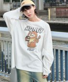 【ウィゴー/WEGO】の【ユニセックス着用ITEM】アニマルキャラBIG T(LS) ホワイト|ID: prp329100004126686 ipo3291000000028182990