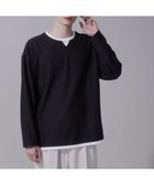 【ウィゴー/WEGO / MEN】のフェイクレイヤードキーネックT(LS) 人気、トレンドファッション・服の通販 founy(ファニー) ファッション Fashion メンズファッション MEN トップス・カットソー Tops/Tshirt/Men シャツ Shirts インナー Inner 春 Spring 秋 Autumn/Fall カットソー Cut And Sew 今季 This Season シンプル Simple ジャケット Jacket スマホ Smartphone スラックス Slacks A/W・秋冬 Aw・Autumn/Winter・Fw・Fall-Winter 再入荷 Restock/Back In Stock/Re Arrival おすすめ Recommend thumbnail ブラック中濃色|ID: prp329100004126695 ipo3291000000028183025