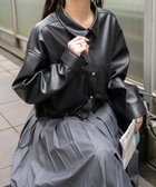 【ウィゴー/WEGO】のFレザードロストショートシャツ 人気、トレンドファッション・服の通販 founy(ファニー) ファッション Fashion レディースファッション WOMEN トップス・カットソー Tops/Tshirt シャツ/ブラウス Shirts/Blouses A/W・秋冬 Aw・Autumn/Winter・Fw・Fall-Winter おすすめ Recommend インナー Inner ショート Short スマホ Smartphone タンク Tank ポケット Pocket 秋 Autumn/Fall 羽織 Haori thumbnail ブラック|ID: prp329100004126723 ipo3291000000028183121