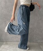 【ウィゴー/WEGO】の【ウエストゴム】ヴィンテージウォッシュスウェットワイドパンツ 人気、トレンドファッション・服の通販 founy(ファニー) ファッション Fashion レディースファッション WOMEN パンツ Pants S/S・春夏 Ss・Spring/Summer おすすめ Recommend サンダル Sandals ショート Short スニーカー Sneakers スマホ Smartphone セットアップ Set Up ボトム Bottom ヴィンテージ Vintage 再入荷 Restock/Back In Stock/Re Arrival 夏 Summer 春 Spring thumbnail デニム|ID: prp329100004126725 ipo3291000000028183126