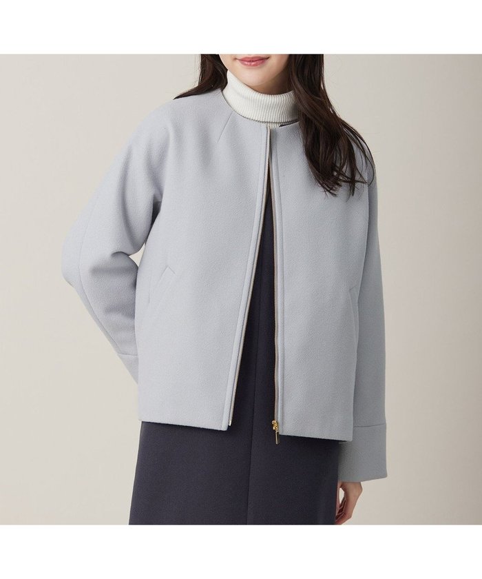 【エニィ スィス/any SiS】のウールライクドルマンショート コート インテリア・キッズ・メンズ・レディースファッション・服の通販 founy(ファニー) https://founy.com/ ファッション Fashion レディースファッション WOMEN アウター Coat Outerwear コート Coats ジャケット Jackets クラシカル Classical ショート Short ジャケット Jacket ジャージー Jersey バランス Balance フォルム Form フロント Front A/W・秋冬 Aw・Autumn/Winter・Fw・Fall-Winter 再入荷 Restock/Back In Stock/Re Arrival エレガント 上品 Elegant |ID: prp329100004126727 ipo3291000000031972344