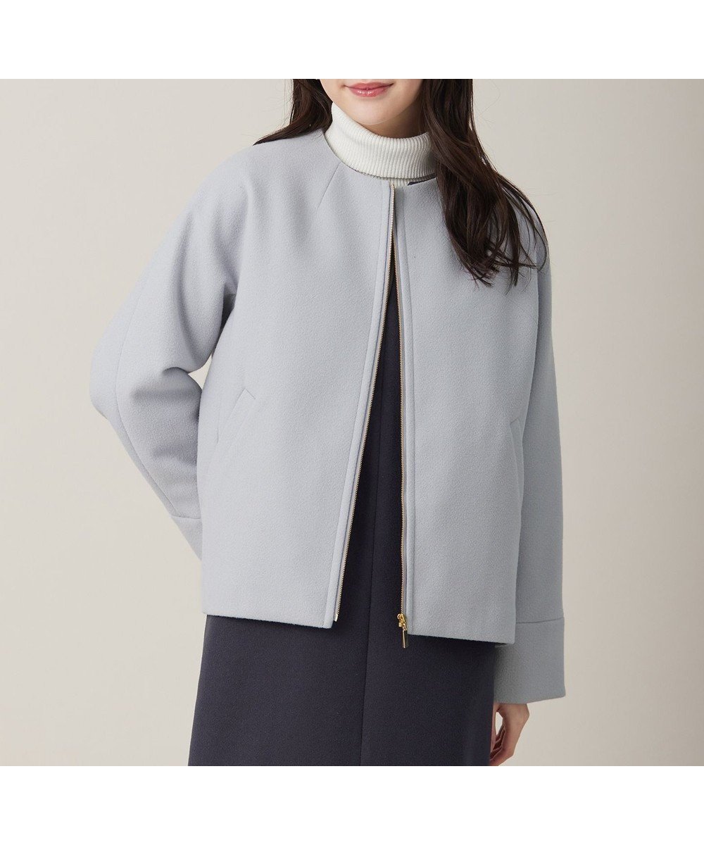 【エニィ スィス/any SiS】のウールライクドルマンショート コート 人気、トレンドファッション・服の通販 founy(ファニー) 　ファッション　Fashion　レディースファッション　Ladies' Fashion Online　アウター　Coat Outerwear　コート　Coats　ジャケット　Jackets　クラシカル　Classical　ショート　Short　ジャケット　Jacket　ジャージー　Jersey　バランス　Balance　フォルム　Form　フロント　Front　A/W・秋冬　Aw・Autumn/Winter・Fw・Fall-Winter　再入荷　Restock/Back In Stock/Re Arrival　エレガント 上品　Elegant　 other-1|ID: prp329100004126727 ipo3291000000032665152