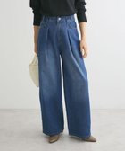 【グリーンパークス/Green Parks】の・ELENCARE DUE デニムタックワイドパンツ Dark Indigo|ID: prp329100004126730 ipo3291000000028183185