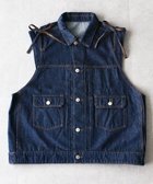 【クラフトスタンダードブティック/CRAFT STANDARD BOUTIQUE】のデニムリボンベスト 人気、トレンドファッション・服の通販 founy(ファニー) ファッション Fashion レディースファッション WOMEN アウター Coat Outerwear トップス・カットソー Tops/Tshirt ベスト/ジレ Gilets/Vests ショルダー Shoulder スウェット Sweat スマート Smart デニム Denim トレンド Trend 人気 Popularity ベスト Vest ポケット Pocket 半袖 Short Sleeve リボン Ribbon ロング Long A/W・秋冬 Aw・Autumn/Winter・Fw・Fall-Winter 2024年 2024 2024-2025秋冬・A/W Aw/Autumn/Winter/Fw/Fall/2024-2025 thumbnail Dark Indigo|ID: prp329100004126744 ipo3291000000028472392