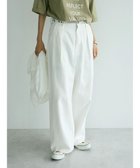 【クラフトスタンダードブティック/CRAFT STANDARD BOUTIQUE】のホワイトデニムハイウエストワイドパンツ White|ID: prp329100004126746 ipo3291000000028183257