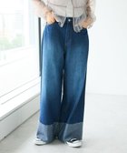 【クラフトスタンダードブティック/CRAFT STANDARD BOUTIQUE】のデニムロールUPワイドストレートパンツ Indigo|ID: prp329100004126756 ipo3291000000028183317