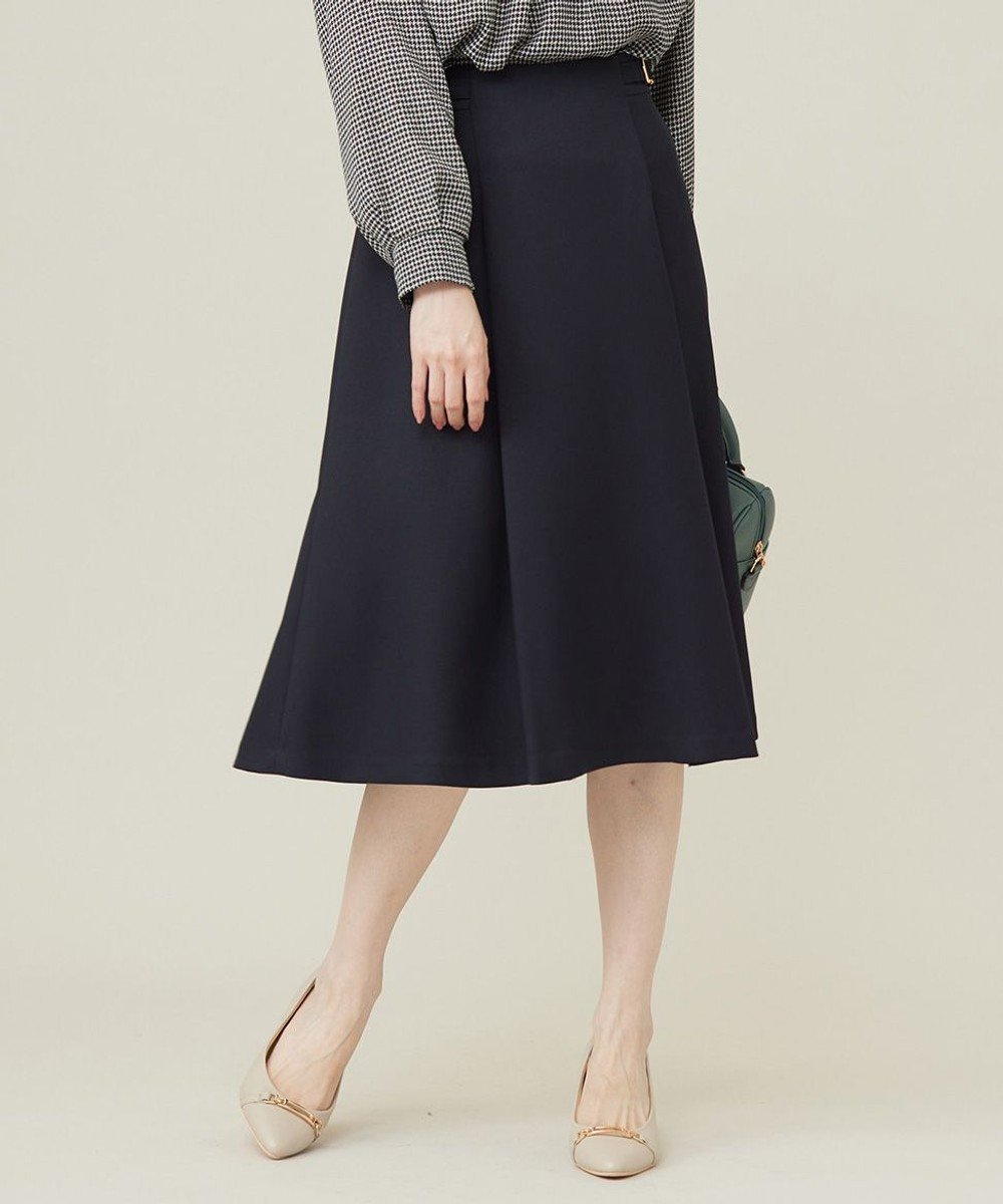 【エニィ スィス/any SiS】の【洗える】プチベルトフレア スカート インテリア・キッズ・メンズ・レディースファッション・服の通販 founy(ファニー) 　ファッション　Fashion　レディースファッション　Fashion for Women　スカート　Skirts　Aライン・フレアスカート　A-Line & Flared Skirts　ベルト&ウエストマーク　Belts & Waist Accessories　おすすめ　Recommended / Our Picks　ドレープ　Drape, Draping Fabric　フレア　Flare, Flared　フロント　Front, Front Design　エレガント 上品　Elegant　春　Spring　洗える　Machine Washable　A/W・秋冬　Autumn/Winter　ネイビー|ID: prp329100004126759 ipo3291000000035607899