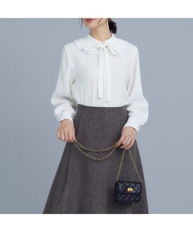 【組曲/KUMIKYOKU】のフリルカラーブラウス 人気、トレンドファッション・服の通販 founy(ファニー) ファッション Fashion レディースファッション WOMEN トップス・カットソー Tops/Tshirt シャツ/ブラウス Shirts/Blouses バランス Balance フリル Frills リボン Ribbon A/W・秋冬 Aw・Autumn/Winter・Fw・Fall-Winter S/S・春夏 Ss・Spring/Summer 夏 Summer |ID:prp329100004126768