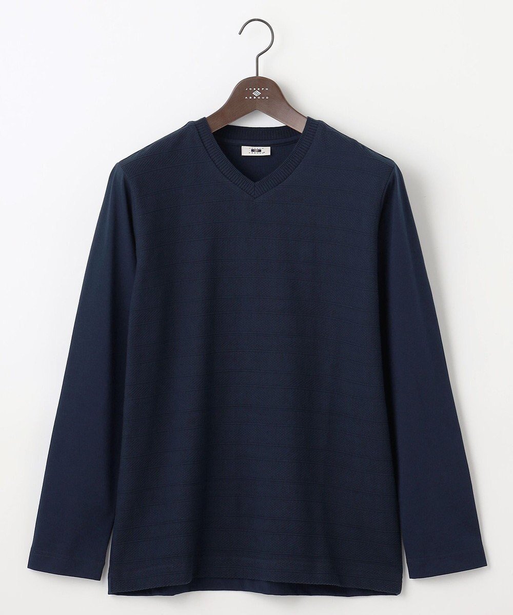 【ジョセフ アブード/JOSEPH ABBOUD / MEN】の【オーガニックコットン使用/サスティナブル】JOE COTTON リンクス Tシャツ インテリア・キッズ・メンズ・レディースファッション・服の通販 founy(ファニー) 　ファッション　Fashion　メンズファッション　MEN　トップス・カットソー　Tops/Tshirt/Men　シャツ　Shirts　カットソー　Cut And Sew　ジャケット　Jacket　A/W・秋冬　Aw・Autumn/Winter・Fw・Fall-Winter　再入荷　Restock/Back In Stock/Re Arrival　エレガント 上品　Elegant　ネイビー系|ID: prp329100004129151 ipo3291000000028217174