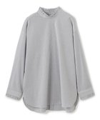 【アンフィーロ 自由区/UNFILO】のフリルネックシャツ モノトーンストライプ|ID: prp329100004129170 ipo3291000000035636632