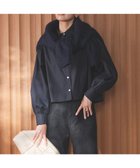 【アンフィーロ 自由区/UNFILO】のボリュームスリーブ クロップドシャツ ブラック|ID: prp329100004129172 ipo3291000000033646962