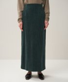 【エイトン/ATON】の5W COTTON CORDUROY ペンシルスカート GREEN|ID:prp329100004130102