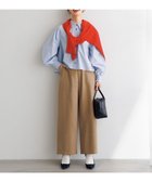 【アンフィーロ 自由区/UNFILO】の【洗える】カーブワイドパンツ キャメル|ID: prp329100004130118 ipo3291000000032618240