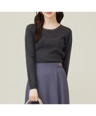 【エニィ スィス/any SiS】の【洗える】プチジュエル ニット チャコール|ID: prp329100004130129 ipo3291000000034505324