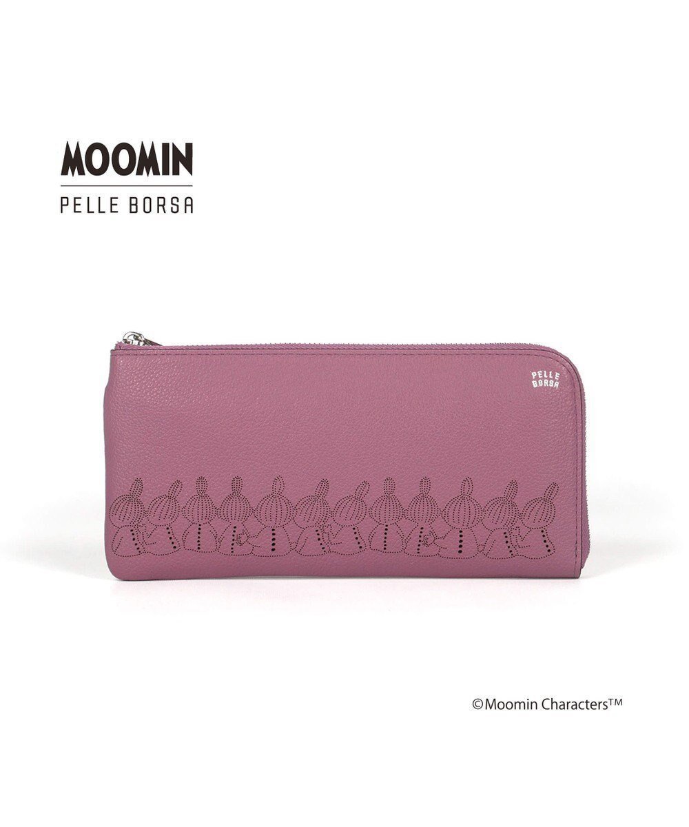 【ペレボルサ/PELLE BORSA】のL字ファスナー長財布 Moomin Dot /2006 ムーミンドット インテリア・キッズ・メンズ・レディースファッション・服の通販 founy(ファニー) 　ファッション　Fashion　レディースファッション　WOMEN　財布　Wallets　キャラクター　Character　財布　Wallet　ドット　Dot　ポケット　Pocket　おすすめ　Recommend　エレガント 上品　Elegant　モーブ(MU)|ID: prp329100004130151 ipo3291000000028236068