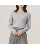 【ジェイ プレス/J.PRESS】の【洗える】スパーク ラメ配色 ニット ライトグレー系|ID:prp329100004131548