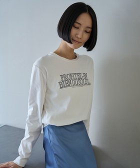 【アンフィーロ 自由区/UNFILO】の【抗菌防臭/洗える】ロゴ刺繍 Tシャツ 人気、トレンドファッション・服の通販 founy(ファニー) ファッション Fashion レディースファッション WOMEN トップス・カットソー Tops/Tshirt シャツ/ブラウス Shirts/Blouses ロング / Tシャツ T-Shirts カットソー Cut and Sewn 洗える Washable カットソー Cut And Sew コンビ Combination 抗菌 Antibacterial シンプル Simple スリット Slit なめらか Smooth プリント Print A/W・秋冬 Aw・Autumn/Winter・Fw・Fall-Winter |ID:prp329100004131586