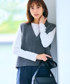 【アンフィーロ 自由区/UNFILO】の【洗える】コットンカシミヤ クルーネックカットソー オフ|ID: prp329100004131587 ipo3291000000032633127
