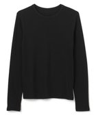 【アンフィーロ 自由区/UNFILO】の【洗える】コットンカシミヤ クルーネックカットソー ブラック|ID: prp329100004131587 ipo3291000000032633130