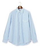 【ジェイ プレス/J.PRESS / MEN】の【J.PRESS ORIGINALS】SUVIN TYPEWRITER JERSEY 46G STRIPE SHIRT / JAPAN MADE サックスブルー系1|ID: prp329100004135809 ipo3291000000028306265