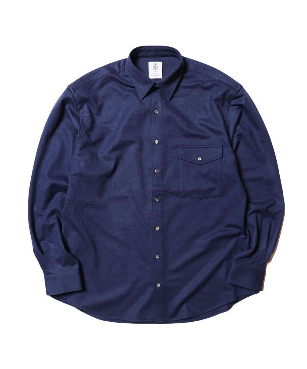 【ジェイ プレス/J.PRESS / MEN】の【J.PRESS ORIGINALS】SUPER FLANNEL JERSEY SHIRT / JAPAN MADE インテリア・キッズ・メンズ・レディースファッション・服の通販 founy(ファニー) 　ファッション　Fashion　メンズファッション　MEN　トップス・カットソー　Tops/Tshirt/Men　シャツ　Shirts　パッチ　Patch　フラップ　Flap　ボックス　Box　ポケット　Pocket　別注　Special Order　羽織　Haori　レギュラー　Regular　A/W・秋冬　Aw・Autumn/Winter・Fw・Fall-Winter　日本製　Made In Japan　ネイビー系|ID: prp329100004135810 ipo3291000000028306268