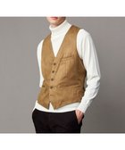 【ジョセフ アブード/JOSEPH ABBOUD / MEN】の【ストレッチ/スウェードタッチ/JAPANファブリック】コマ スウェード ベスト キャメル系|ID: prp329100004135843 ipo3291000000028306379