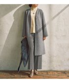 【自由区/JIYU-KU】の【SHIHOさん着用】ウールリバーロング コート 人気、トレンドファッション・服の通販 founy(ファニー) ファッション Fashion レディースファッション WOMEN アウター Coat Outerwear コート Coats ジャケット Jackets インナー Inner エレガント 上品 Elegant ガウン Gown ショート Short シンプル Simple ジャケット Jacket ドロップ Drop バランス Balance フォルム Form ロング Long A/W・秋冬 Aw・Autumn/Winter・Fw・Fall-Winter 再入荷 Restock/Back In Stock/Re Arrival thumbnail グレーヘリンボン|ID: prp329100004135870 ipo3291000000028306562