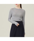 【エニィ スィス/any SiS】の【洗える】ラメシアーリブ ニット グレー|ID: prp329100004135879 ipo3291000000034297944