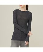 【エニィ スィス/any SiS】の【洗える】ラメシアーリブ ニット ブラック|ID: prp329100004135879 ipo3291000000034297945