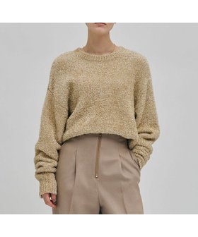 【ベイジ,/BEIGE,】 【洗える】MARRONNIERS / ラメテープヤーンクルーネックニット人気、トレンドファッション・服の通販 founy(ファニー) ファッション Fashion レディースファッション WOMEN トップス・カットソー Tops/Tshirt ニット Knit Tops NEW・新作・新着・新入荷 New Arrivals A/W・秋冬 Aw・Autumn/Winter・Fw・Fall-Winter アンサンブル Ensemble カットソー Cut And Sew カーディガン Cardigan シンプル Simple スタイリッシュ Stylish セーター Sweater デニム Denim トレンド Trend ボトム Bottom エレガント 上品 Elegant 洗える Washable |ID:prp329100004135895